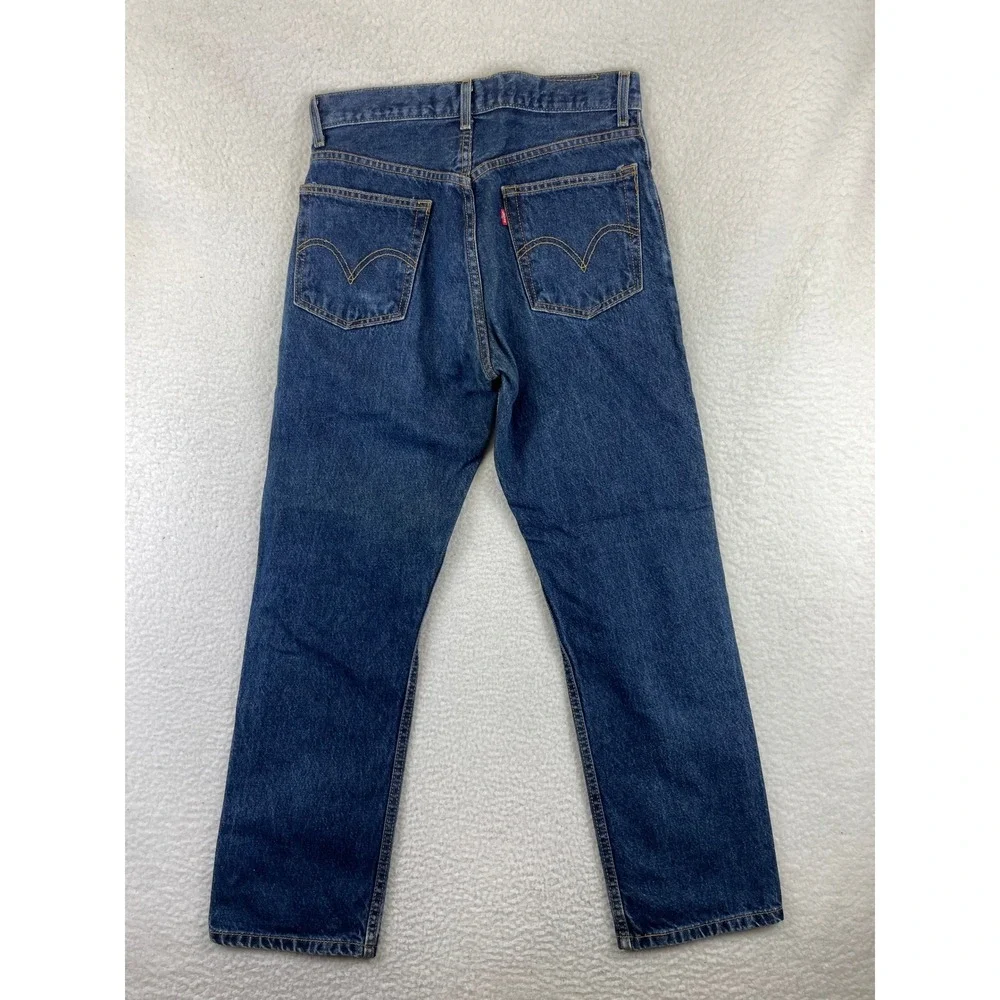 Levis 505 Regular Fit Jeans Mens 31x30 Medium Wash Denim Straight Leg Casual